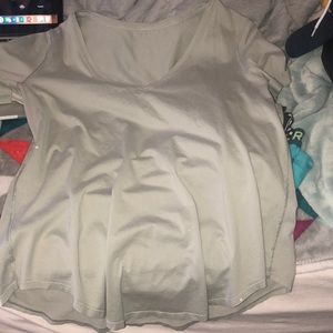 Olive green v neck t shirt